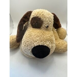 Plush Dog Stuffed Animal Floppy Ears Corduroy Nose Brown Tan